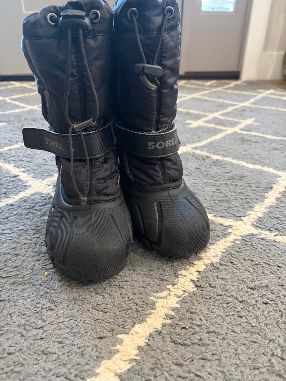 Sorel Kids Black Waterproof Winter Boots